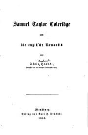 Tapa de Samuel Taylor Coleridge und die englische Romantik