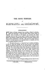 Tapa de The rock-temples of Elephanta or Ghârâpurî