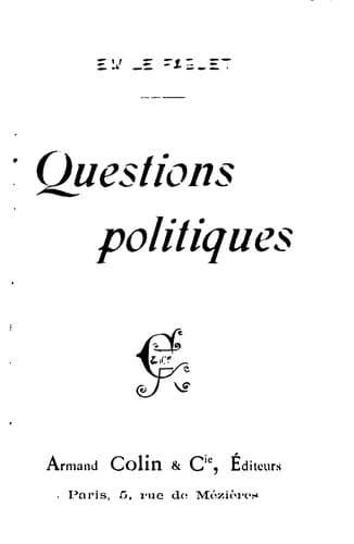 Tapa de Questions politiques ..