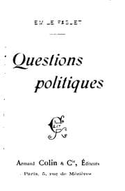 Tapa de Questions politiques ..