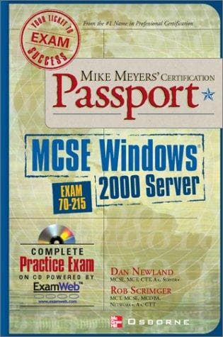 Tapa de MSCE [sic.] Windows 2000 server (exam 70-215)
