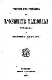 Tapa de Proposta d'un programma per l'opinione nazionale italiana