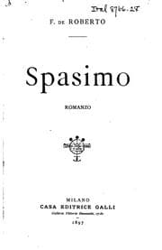 Tapa de Spasimo: Romanzo