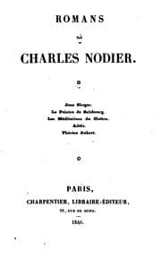 Tapa de Romans de Charles Nodier