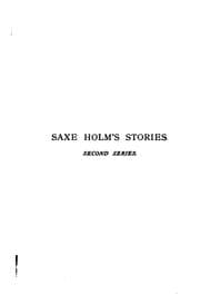 Tapa de Saxe Holm's Stories: 1st-2d Ser