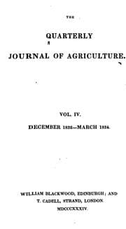 Tapa de The Quarterly Journal Of Agriciture