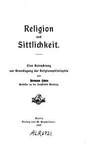 Tapa de Religion und Sittlichkeit: Eine Betrachtung zur Grundlegung der Religionsphilosophie/