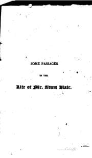 Tapa de Some Passages in the Life of Mr. Adam Blair, Minister of the Gospel at Cross ..