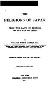 Tapa de The Religions of Japan from the Dawn of History to the Era of ,eiji