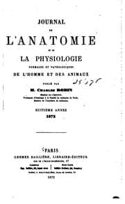 Tapa de Journal de l'anatomie et de la physiologie normales et pathologiques de l'homme et des animaux