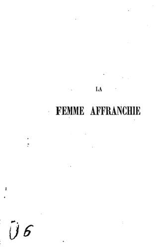 Tapa de La Femme Affranchie