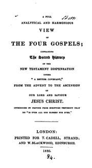 Tapa de A full, analytical and harmonious view of the four Gospels