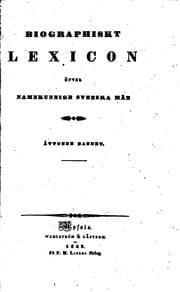 Tapa de Biographiskt Lexicon öfver namnkunnige Svenska Män