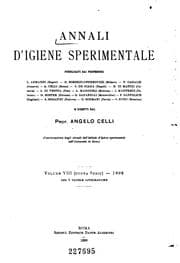 Tapa de Annali d'igiene sperimentale