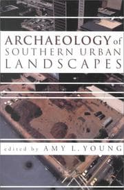 Tapa de Archaeology of southern urban landscapes