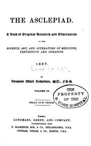 Tapa de The Asclepiad. v. 11, 1894-1895