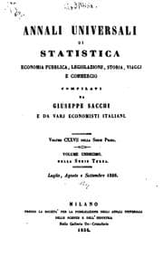 Tapa de Annali universali di statistica, economia pubblica, legislazione, storia, viaggi e commercio