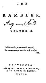 Tapa de The Rambler [by S. Johnson and others].