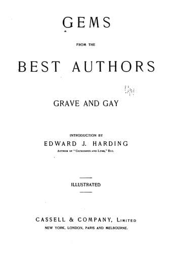 Tapa de Gems from the Best Authors