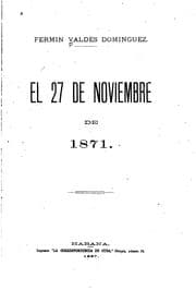 Tapa de El 27 de noviembre de 1871
