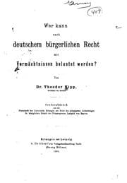 Tapa de Wer kann nach deutschem bürgerlichen Recht mit Vermächtnissen belastet werden?