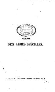 Tapa de Journal des armes spéciales et de l'état-major