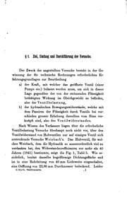 Tapa de Versuche über Ventilbelastung und Ventilwiderstand