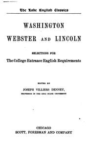Tapa de Washington, Webster and Lincoln