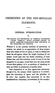 Tapa de The subject matter of a course of six lectures on the non-metallic elements, arranged by J. Scoffern