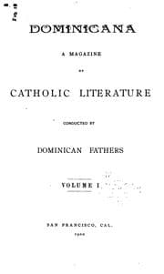 Tapa de Dominicana: A Magazine of Catholic Literature
