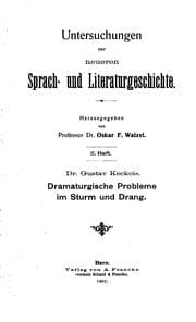 Tapa de Untersuchungen zur Neuren sprach- und Literaturgeschichte