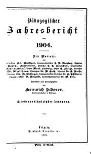 Tapa de Paedagogischer Jahresbericht...