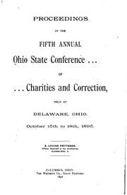 Tapa de Proceedings of the Fifth Annual Ohio State Conference of Charities and ...