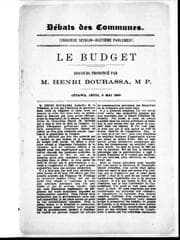 Tapa de Le budget