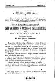 Tapa de Annali di farmacoterapia e chimica