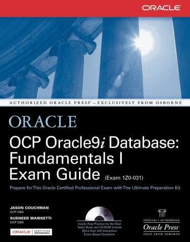 Tapa de OCP Oracle9i database