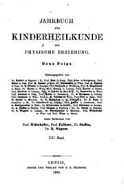 Tapa de Jahrbuch für Kinderheilkunde und physische Erziehung