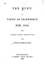 Tapa de The Ruby: A Token of Friendship for 1849-[1850]