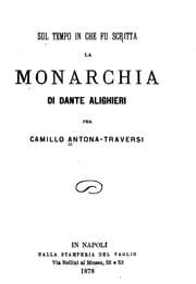 Tapa de Sul tempo in che fu scritta la Monarchia di Dante Alighieri