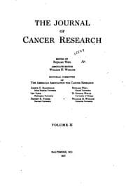 Tapa de The Journal of Cancer Research