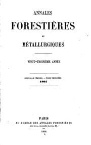 Tapa de Annales forestières