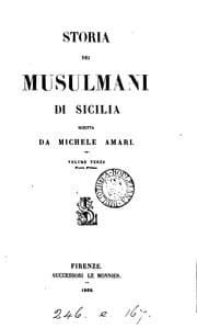 Tapa de Storia dei Musulmani di Sicilia
