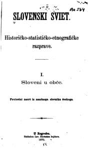 Tapa de Slovenski sviet: historičko-statističko-etnografičke razprave