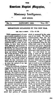 Tapa de The American Baptist Magazine, and Missionary Intelligencer