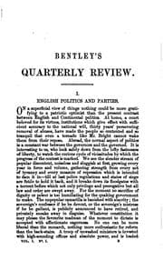 Tapa de Bentley's quarterly review
