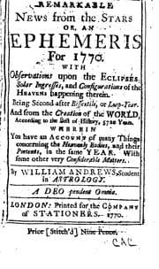 Tapa de Collection of English Almanacs for the Years 1702-1835