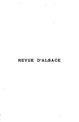 Tapa de Revue d'Alsace