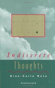 Tapa de Indiscrete thoughts