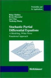 Tapa de Stochastic partial differential equations