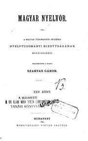 Tapa de Magyar nyelvör